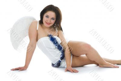 Beautiful woman with wings