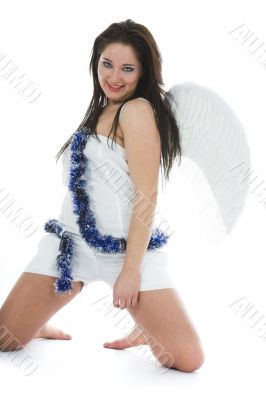 Beautiful woman with wings