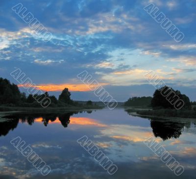 blue sunset