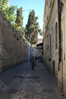A street in the old city jerusalem