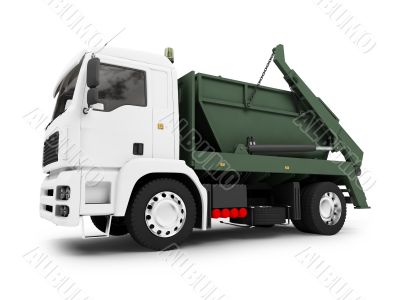 dump car front view