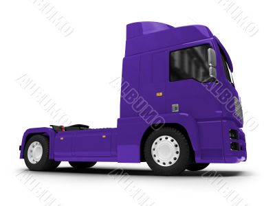 Bigtruck isolated blue front view