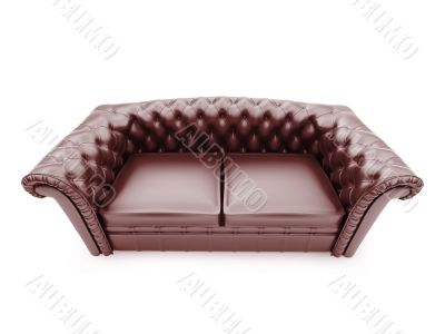 Royal furniture isolated front view