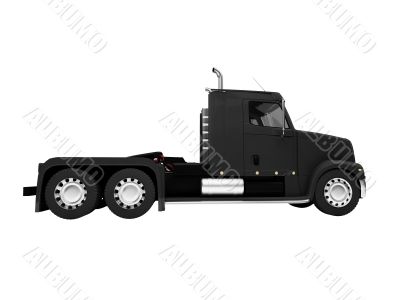 Bigtruck isolated front side view