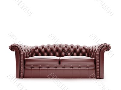 Royal furniture isolated front view