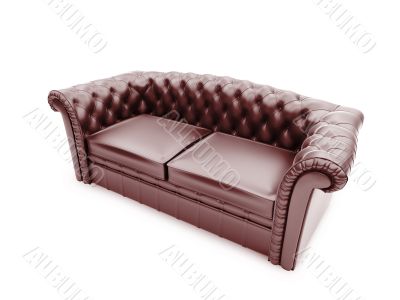 Royal furniture isolated front view