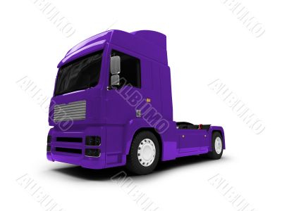 Bigtruck isolated blue front view