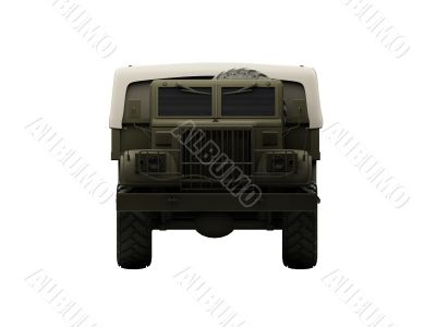 isolated big car front view 06