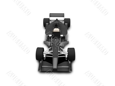 isolated speed car  front view 03
