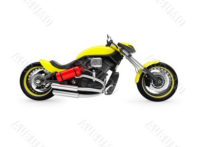 isolated moto side view