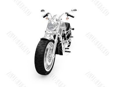 isolated motorcycle front view 02