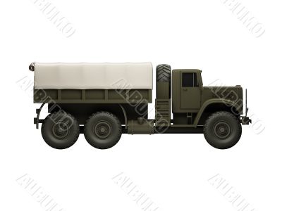 isolated big car side view 02