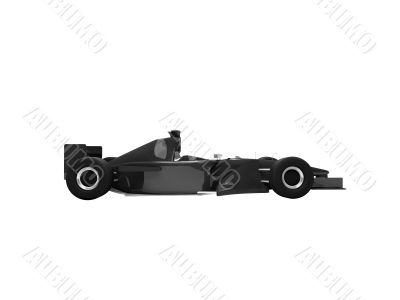 isolated speed car side view