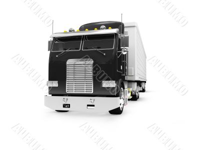 isolated big car front view 01