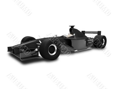 isolated speed car front view 02