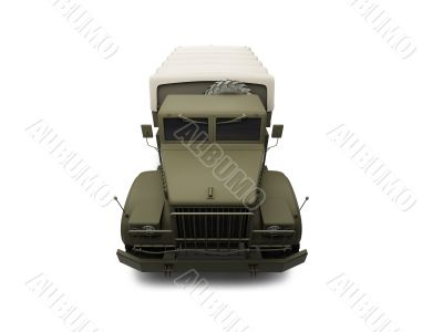 isolated big car front view 05