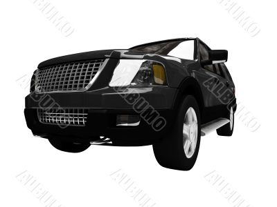isolated car front view