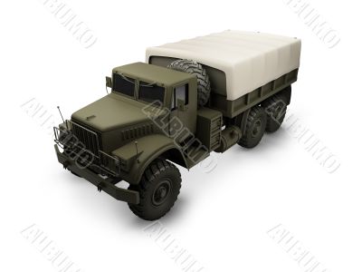isolated big car front view 03
