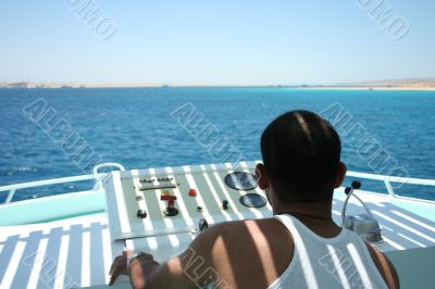 Seaman on the boat