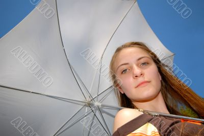 girl with  umbrella