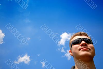 young man in glasses