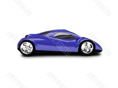 isolated gold super car front view 01