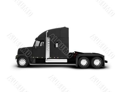 Monstertruck isolated black side view