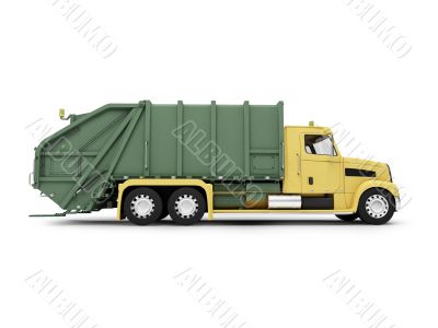 trash car side view