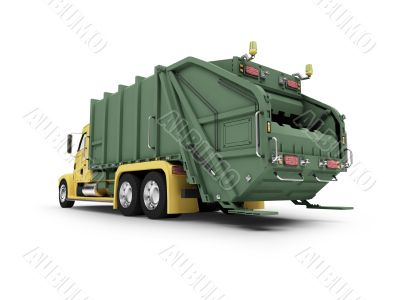 trash car back view