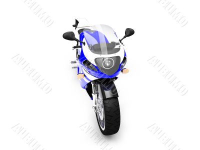 isolated motorcycle front view 03