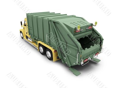 trash car back view