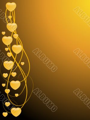 Background with hearts