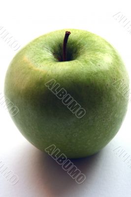 Green Apple in men hand