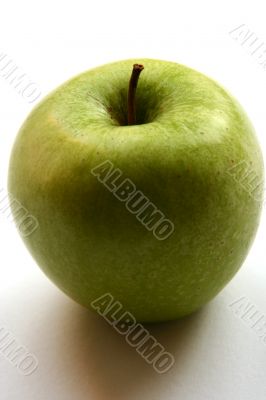 Green Apple in men hand
