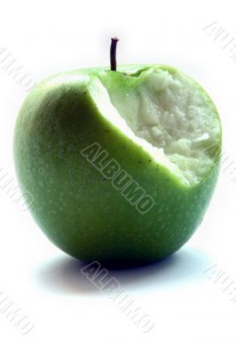 Green Apple in men hand