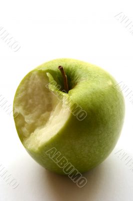 Green Apple in men hand