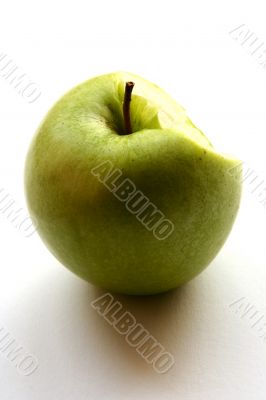 Green Apple in men hand