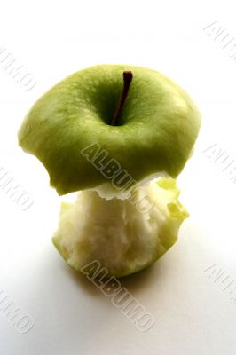 Green Apple in men hand