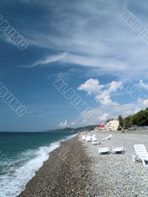 Beach And Clouds