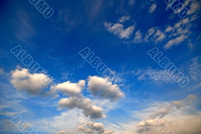 clouds, evening