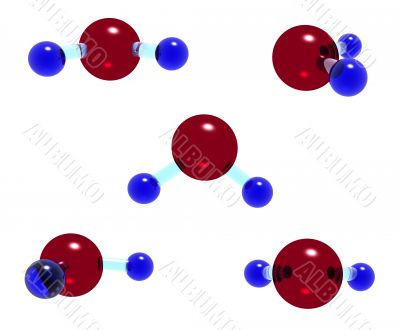 H2O glass model