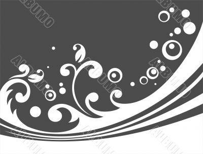 dark floral background