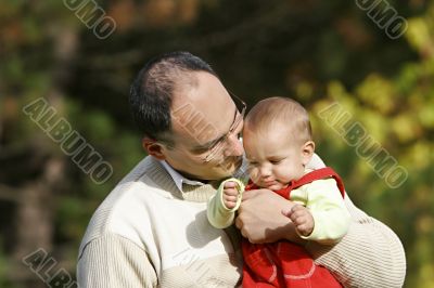 father and son portrait