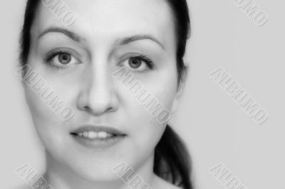 Black and white portrait