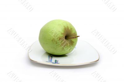 Lonely green apple