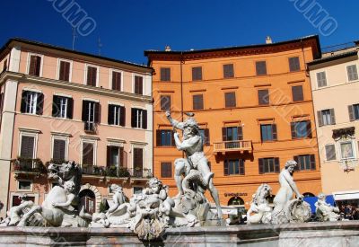 Fountain at Piazza Navona - Rome, Italy