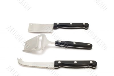 cheese knife on white