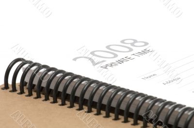 Day Planner close up