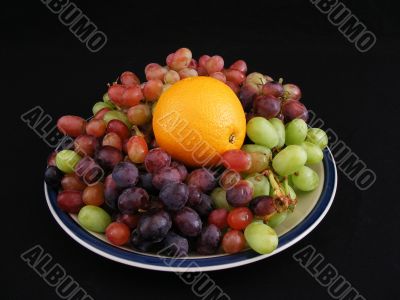 Orange and Grapes 1