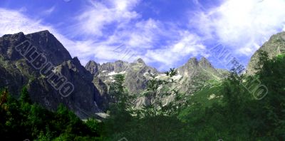Panorama of High Tatras Mountains, Slovakia